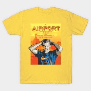 Classic Ads - Ronaldo & Brazil football team - THE AIRPORT (1998) T-Shirt
